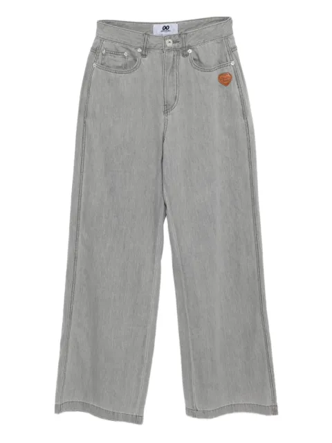 CHOCOOLATE logo patch jeans