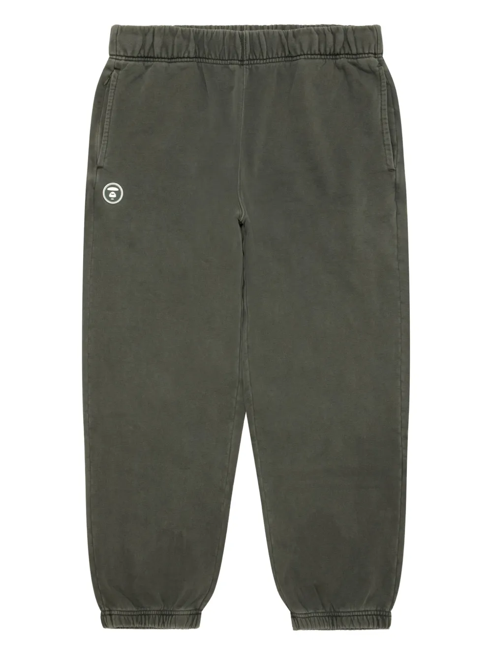 AAPE BY *A BATHING APE® logo-plaque cuffed track pants | Green | Image 1