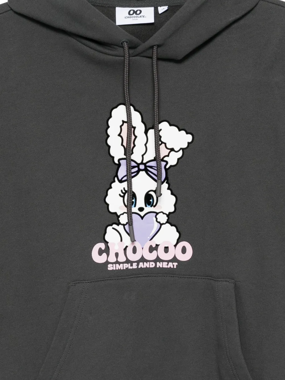 CHOCOOLATE Hoodie met logoprint Grijs