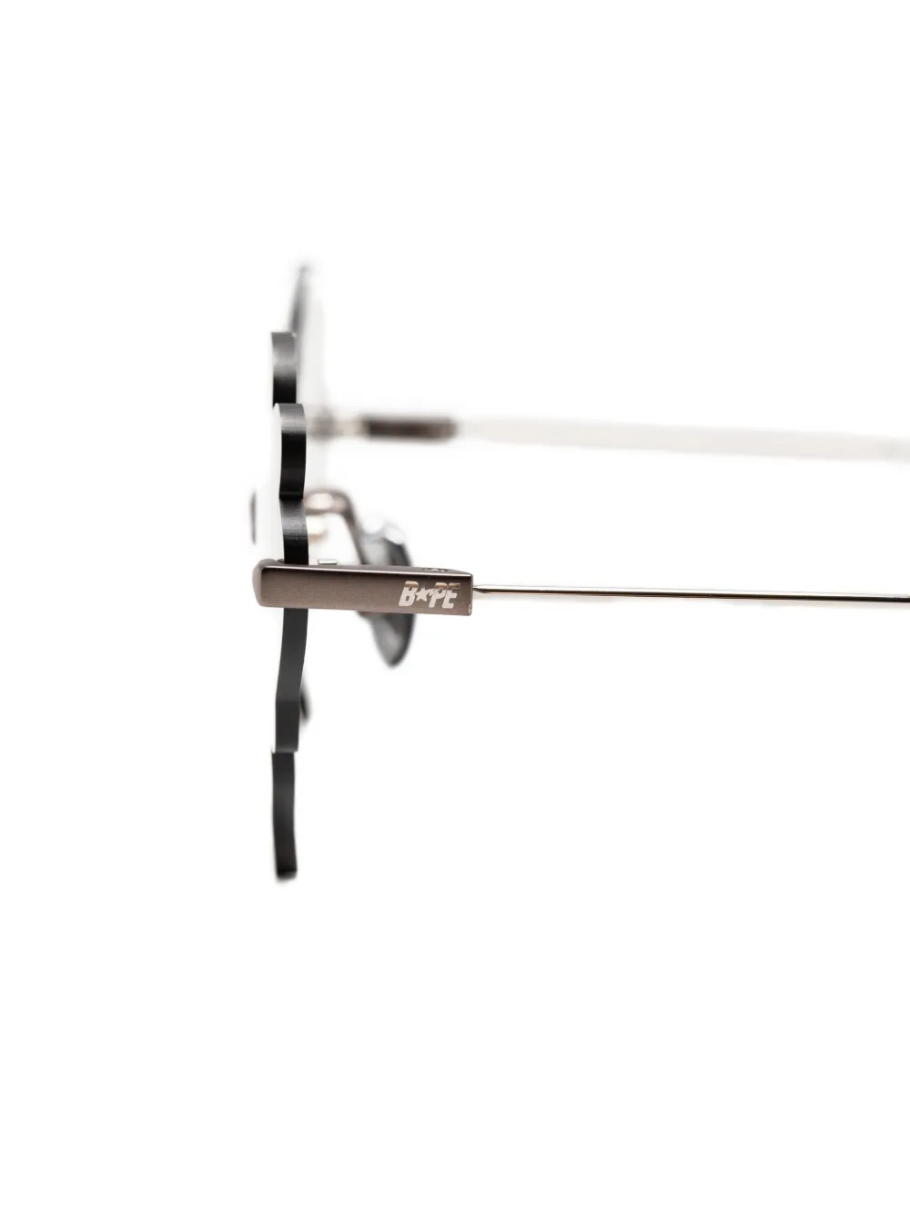 A BATHING APE Moonface zonnebril Grijs