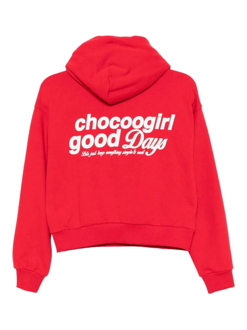 CHOCOOLATE Hoodie met geborduurd logo - Rood