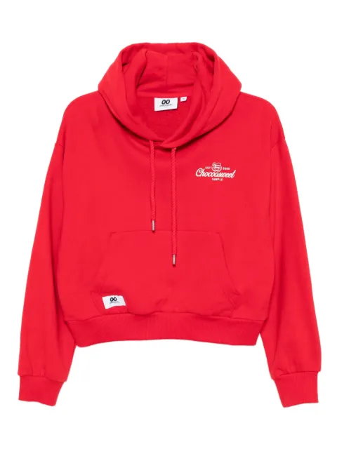 CHOCOOLATE logo-embroidered hoodie 