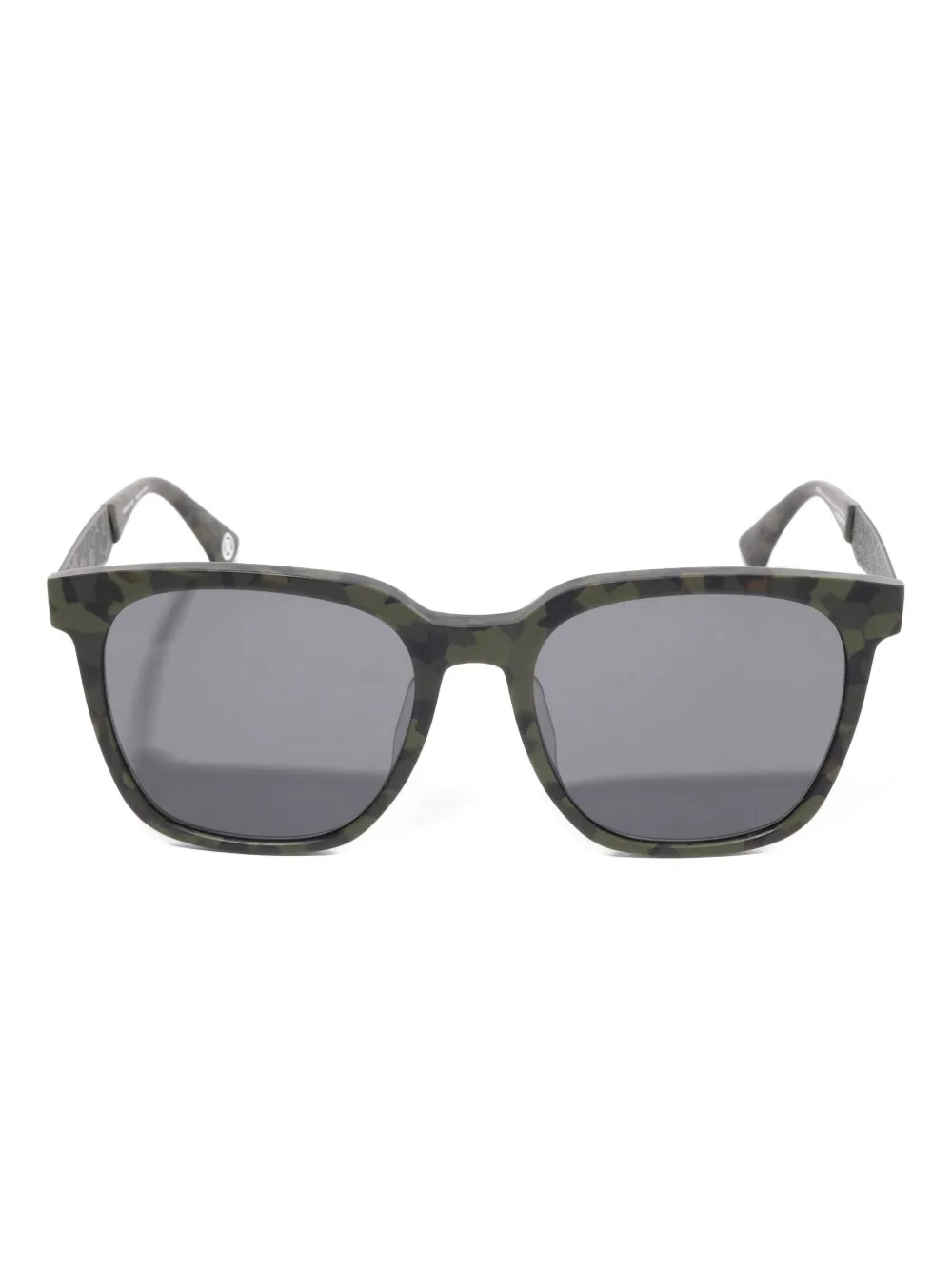A BATHING APE® camouflage square sunglasses | Green | Image 1