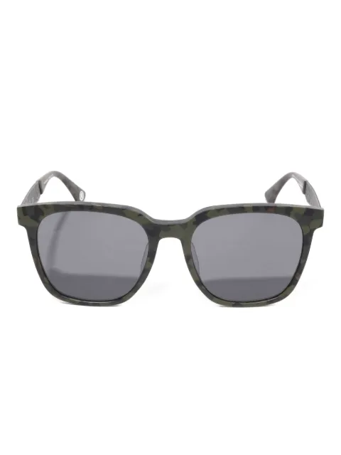 A BATHING APE® lentes de sol con armazón cuadrada estilo militar