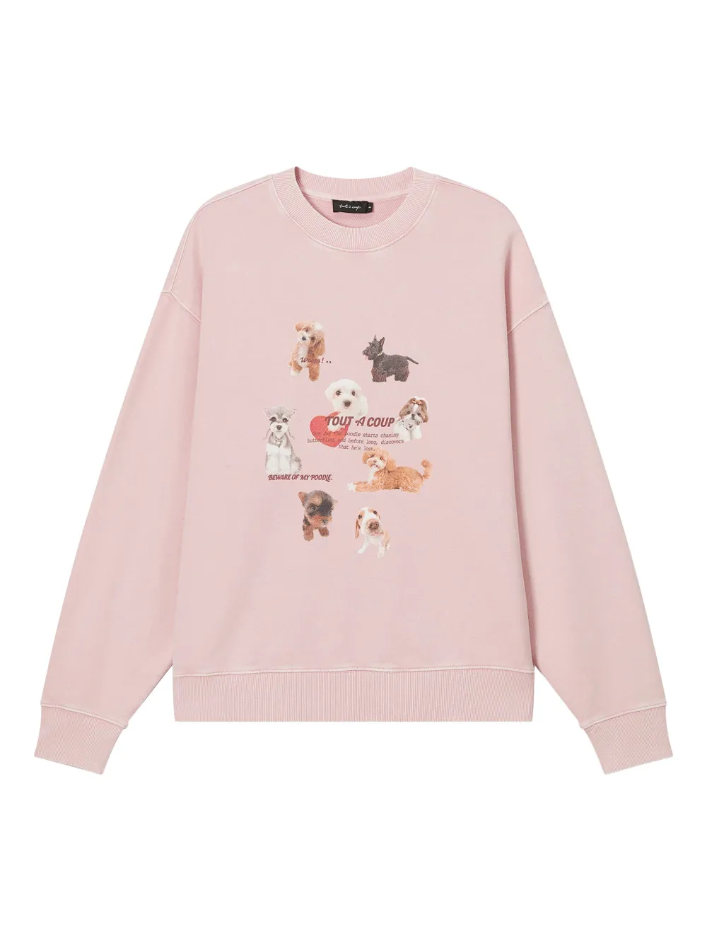 Tout A Coup Dog-print Sweatshirt In Animal Print