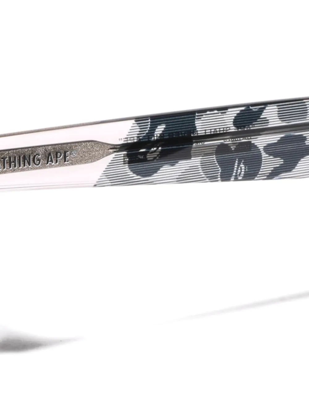 A BATHING APE Bril met vierkant montuur CGY LIGHT GREY LIGHT GREY