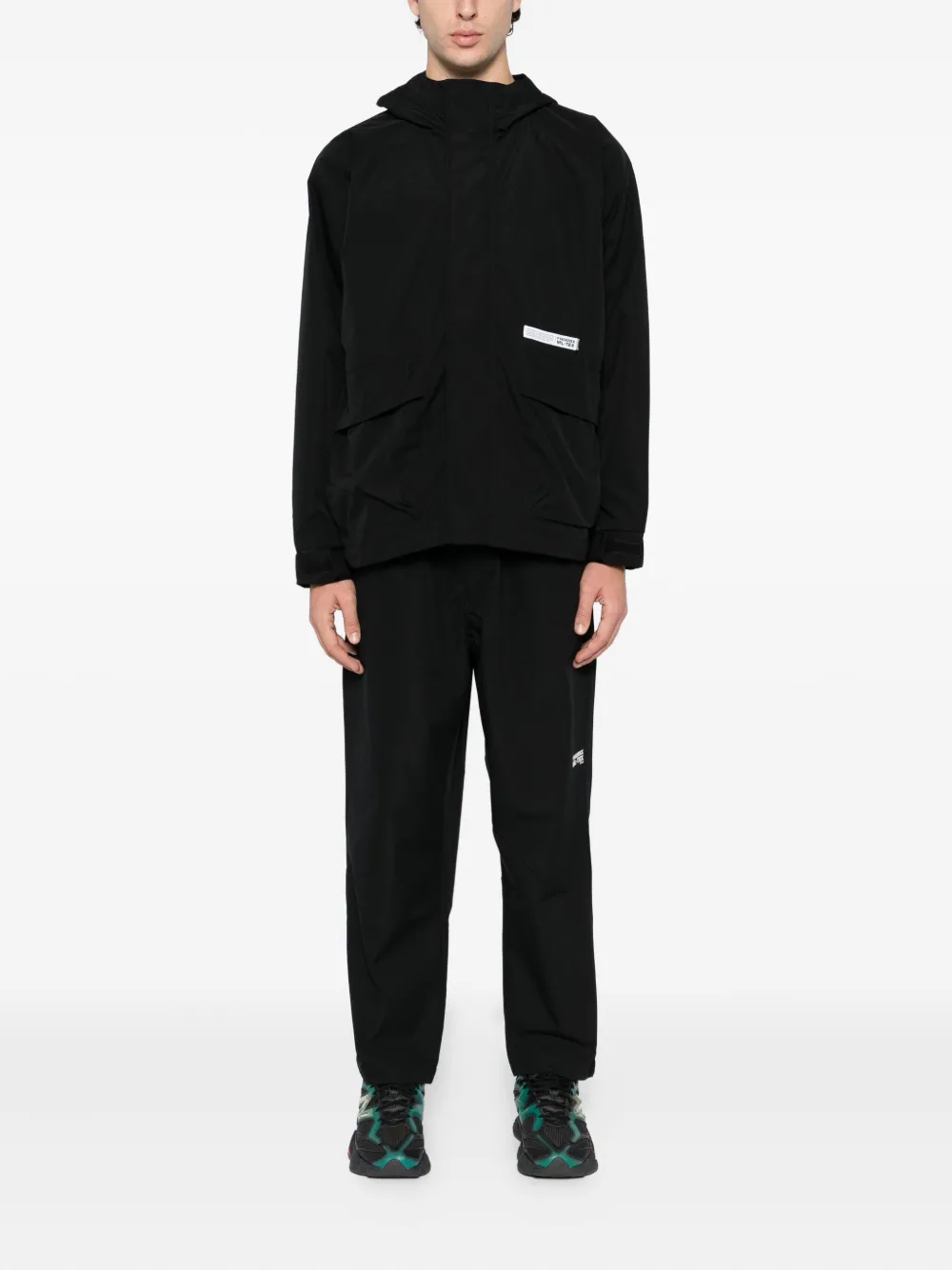 FINGERCROXX Broek met logoprint - Zwart