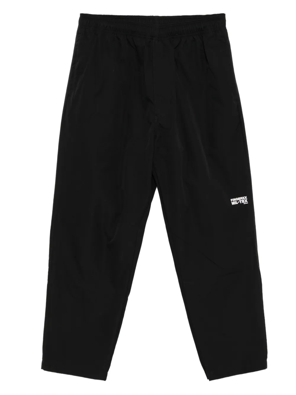 FINGERCROXX logo-print trousers | Black | Image 1