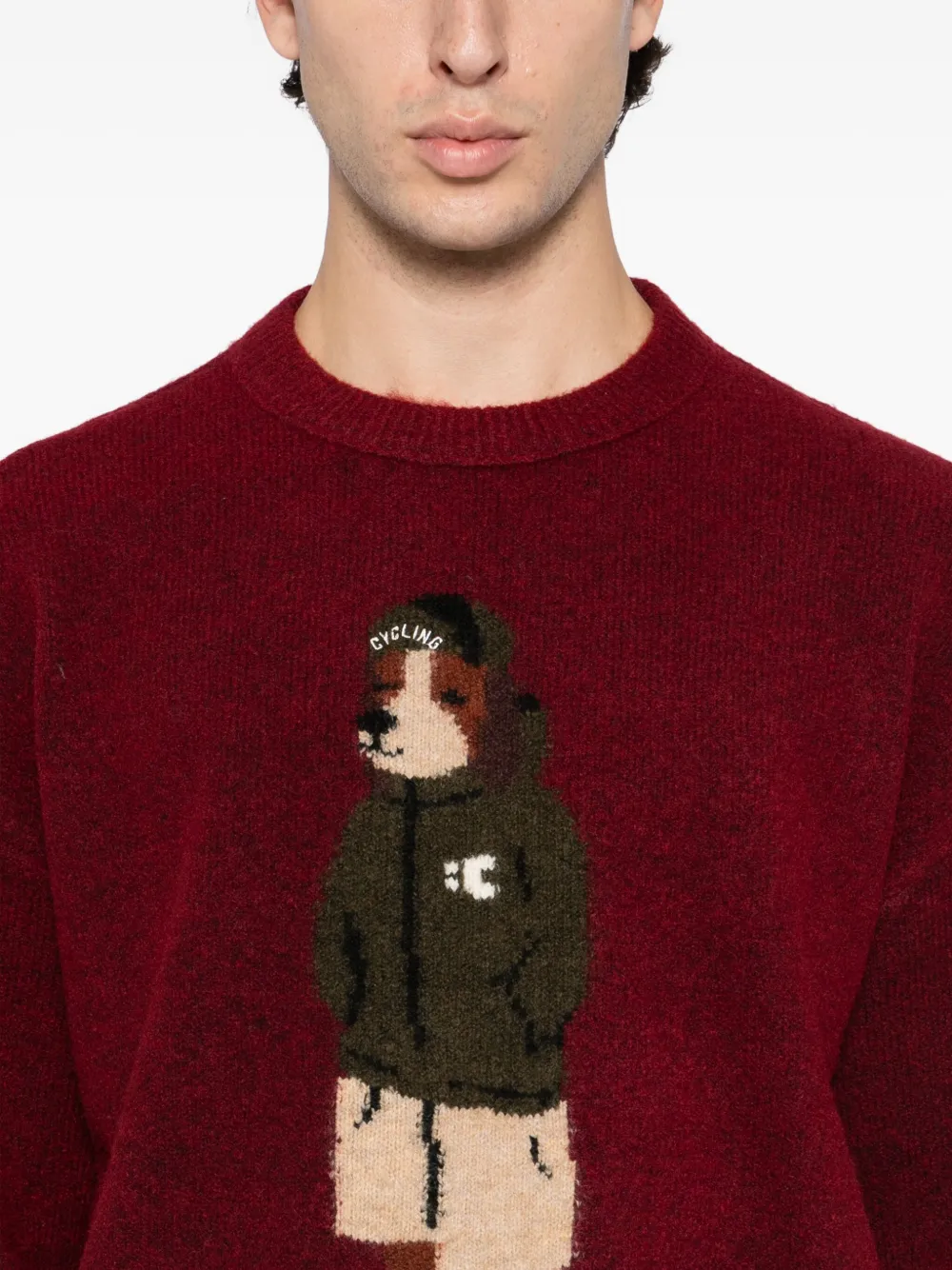 Chocoolate Graphic-print Jumper In Red