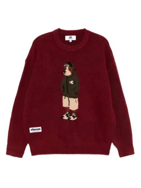 CHOCOOLATE graphic-print jumper
