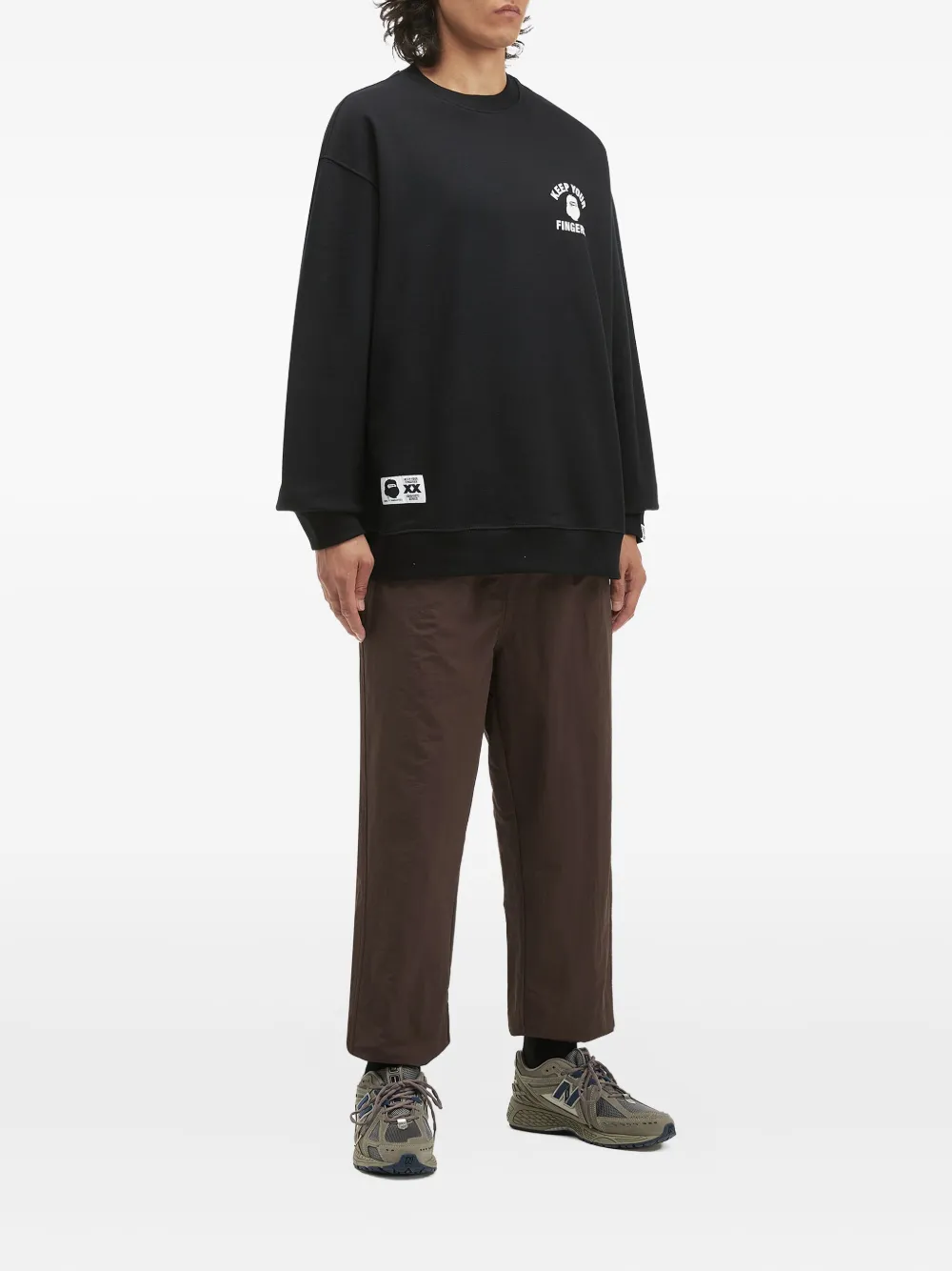 Fingercroxx Graphic Sweatshirt In Black