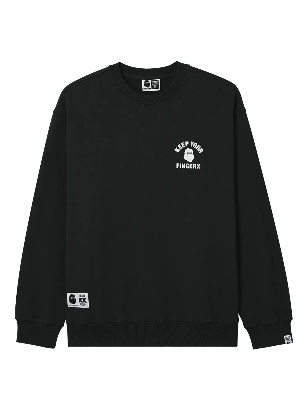 FINGERCROXX graphic sweatshirt | Black | Image 1