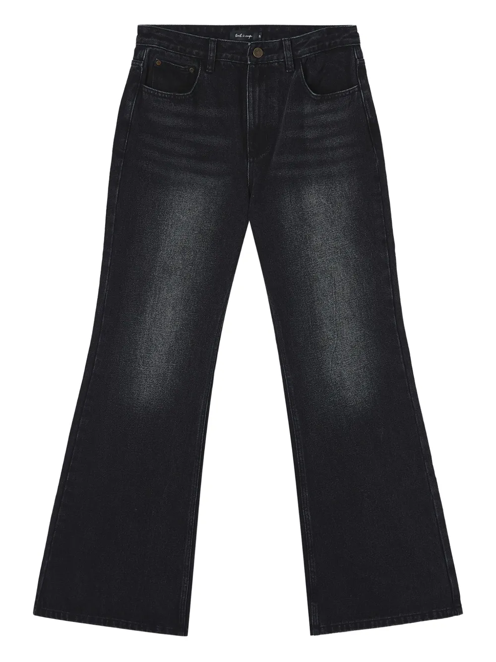 Tout A Coup Logo-patch Jeans In Black