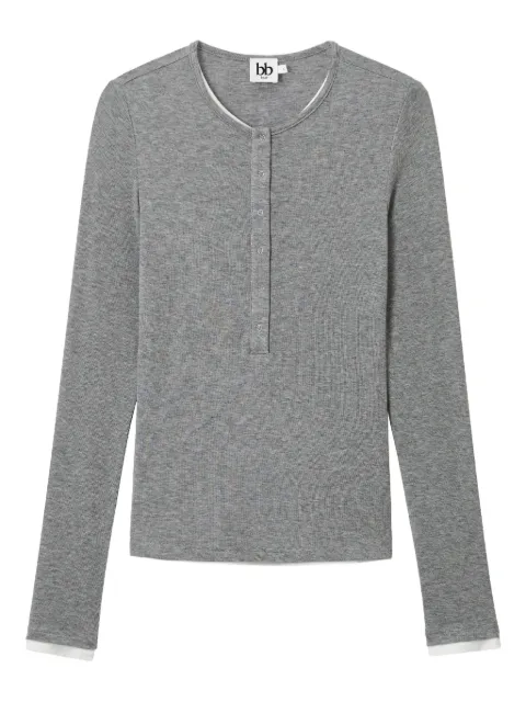 b+ab henley long-sleeve top