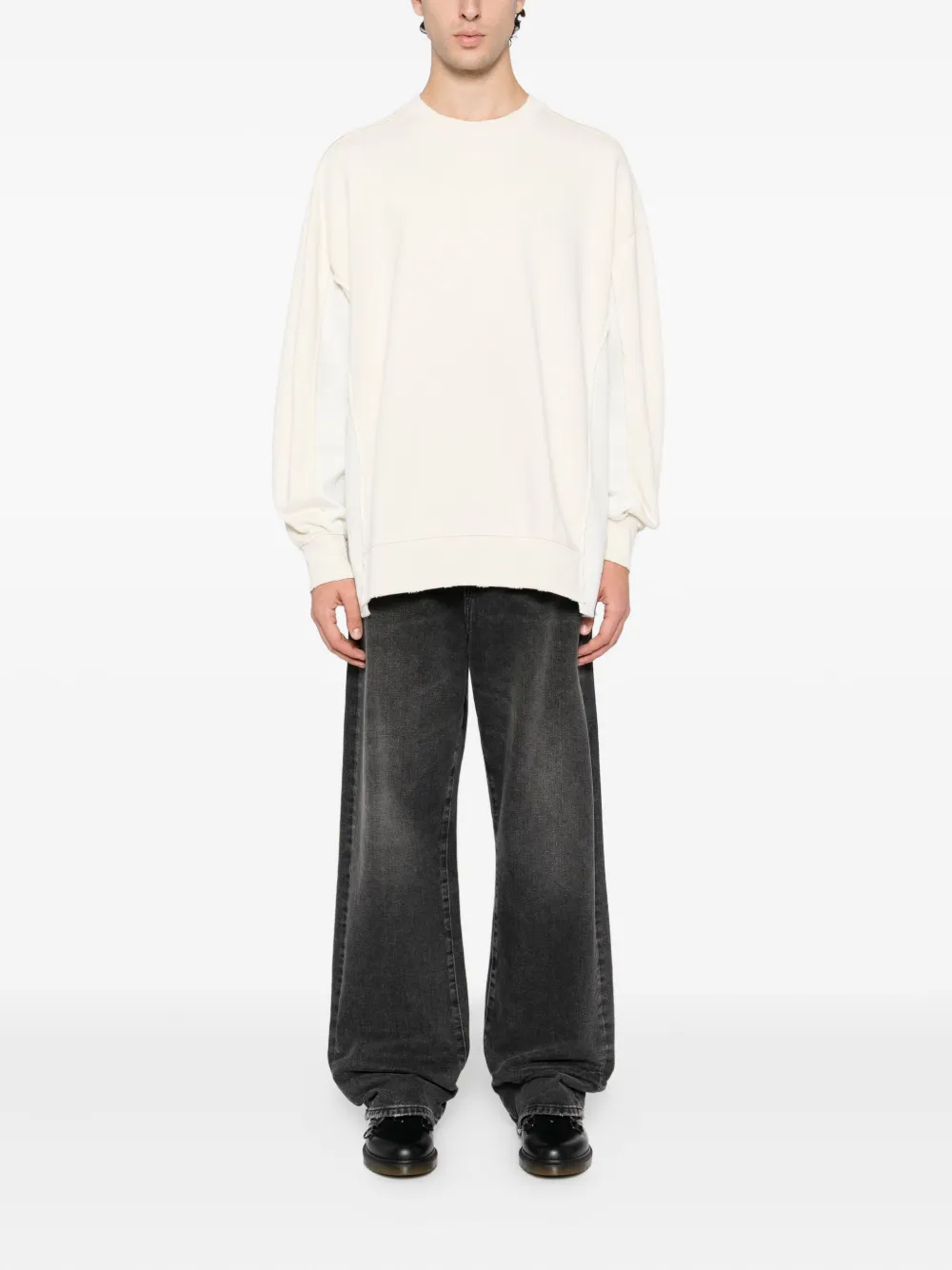 FIVE CM Sweater met geborduurd logo - Beige