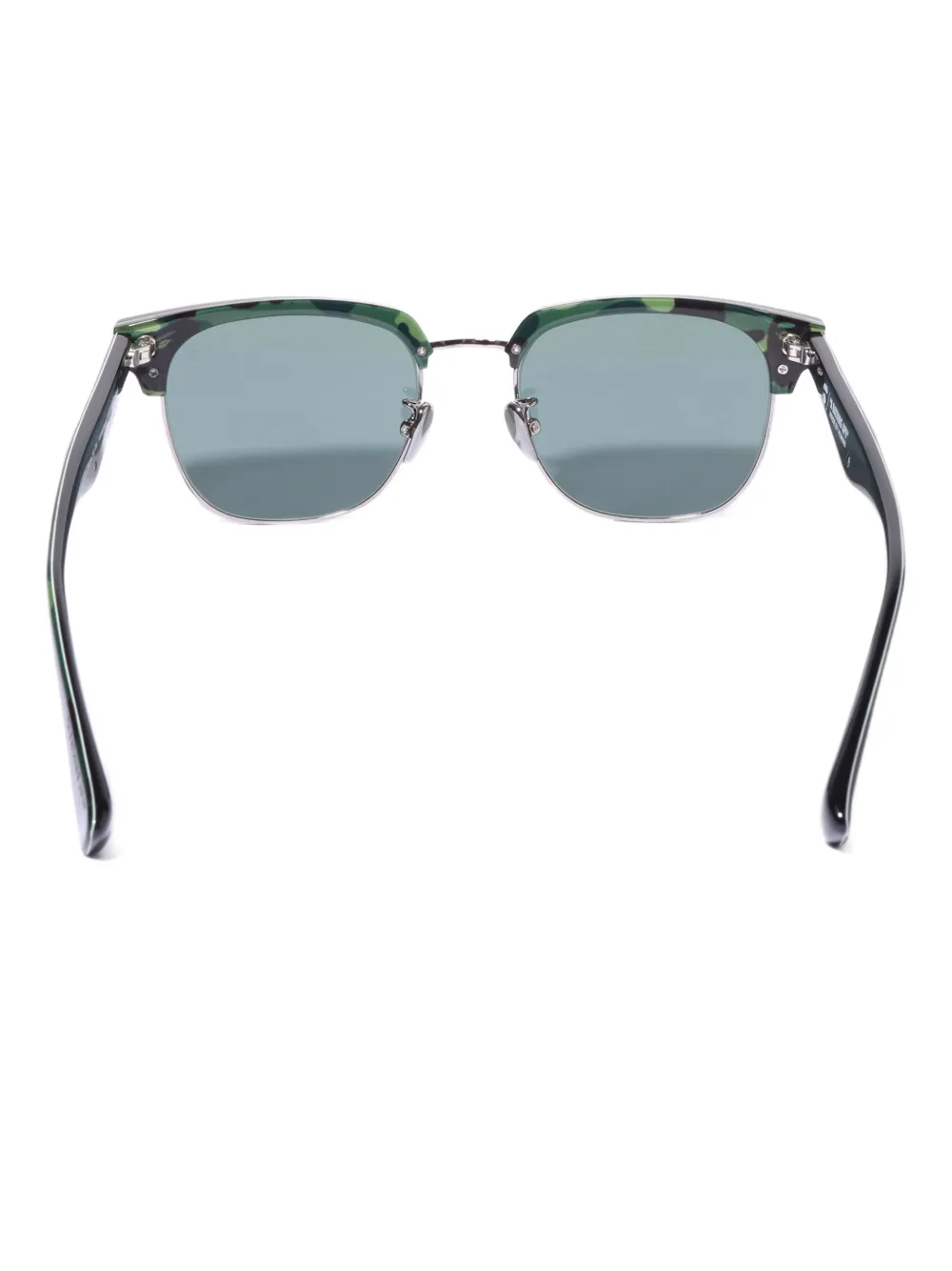 A BATHING APE Zonnebril met haaiendetail Zwart