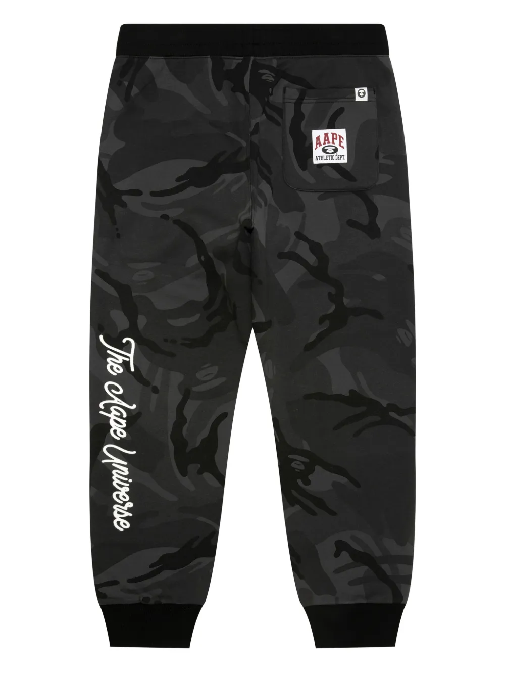 AAPE BY *A BATHING APE® camo-print logo track pants | Black | Image 1