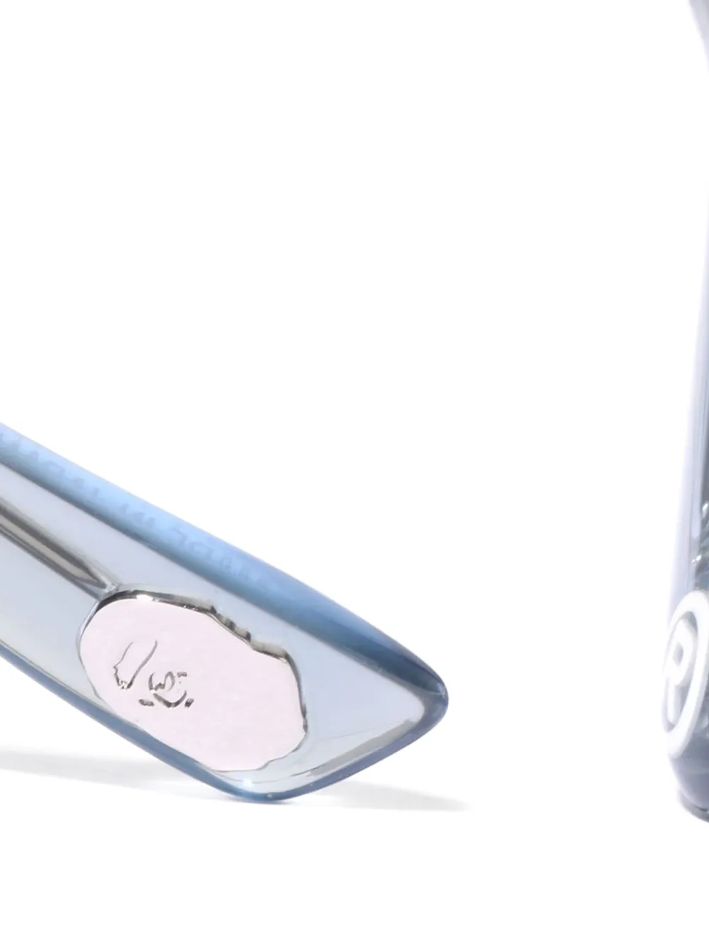 A BATHING APE Zonnebril met wolkenmontuur Grijs