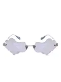 A BATHING APE® cloud-shaped sunglasses - Grey