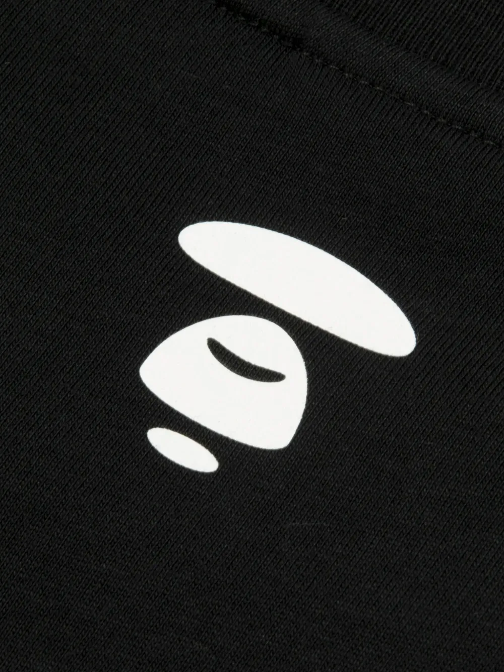 AAPE BY *A BATHING APE T-shirt met ronde hals Zwart