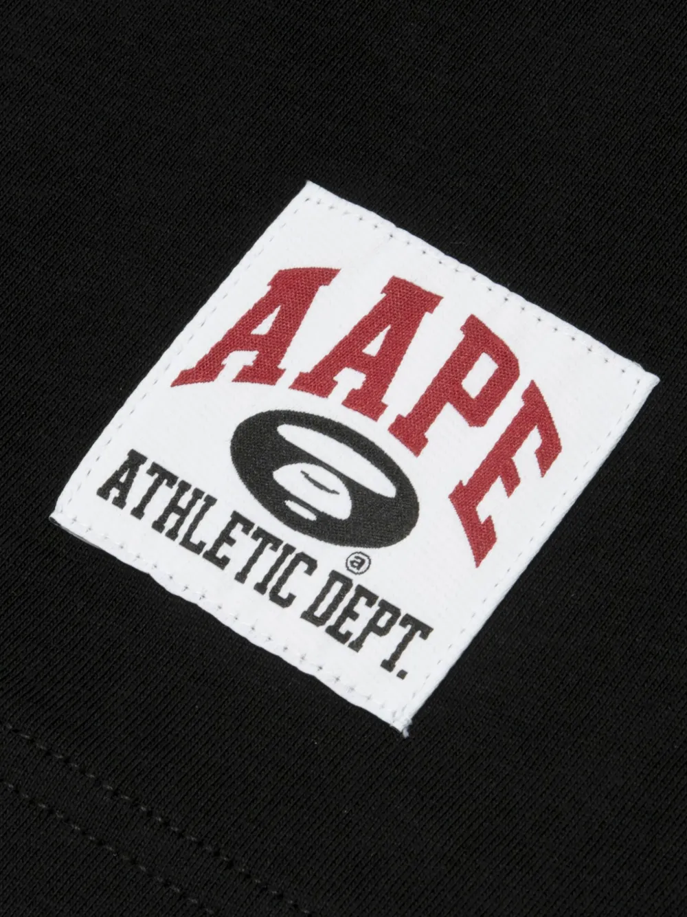AAPE BY *A BATHING APE T-shirt met ronde hals Zwart