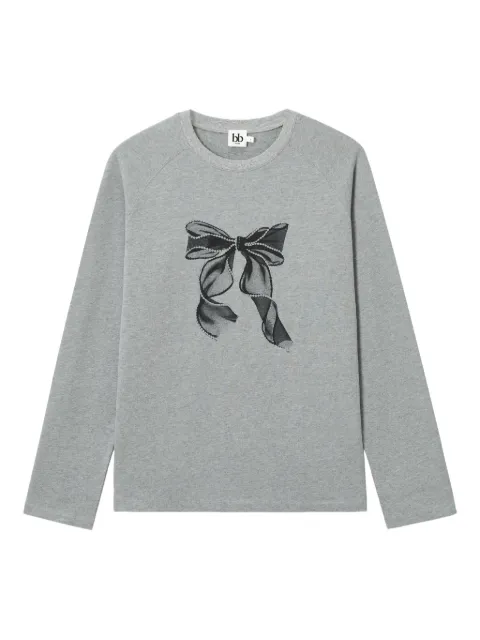 b+ab bow-print sweatshirt