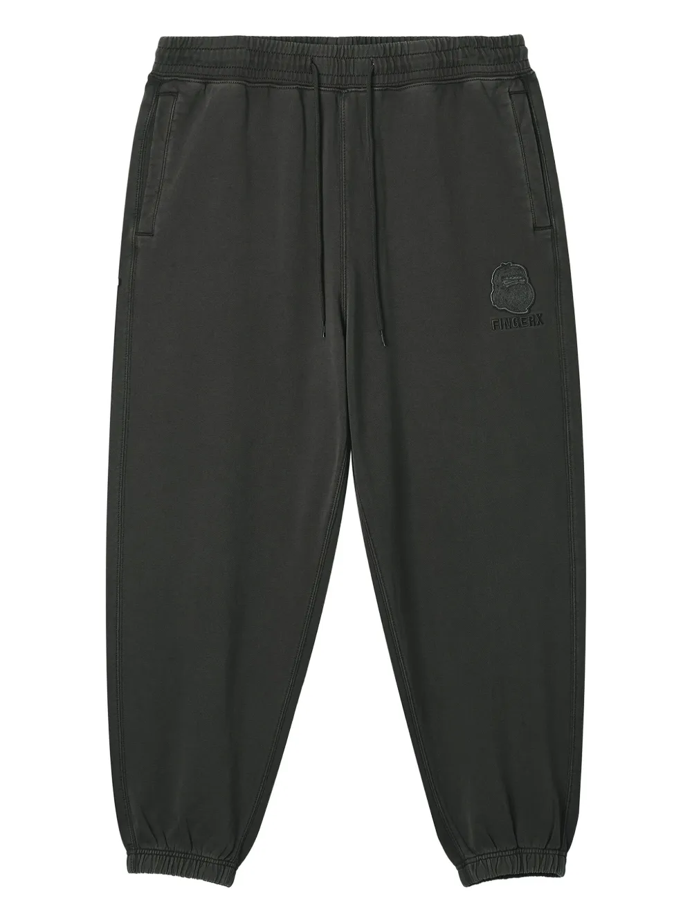 FINGERCROXX embroidered-logo track pants | Grey | Image 1