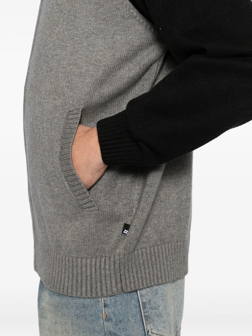 izzue Vest met logopatch Grijs