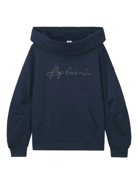 b+ab embellished-logo hoodie