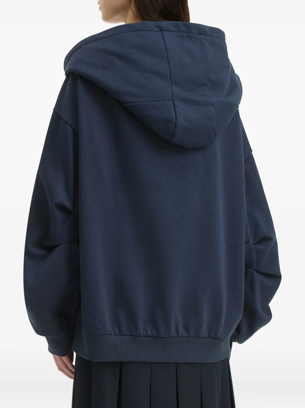B+ab Embellished-logo Hoodie In Blue