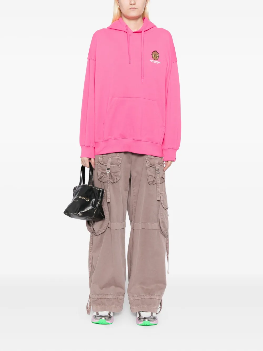 FINGERCROXX Hoodie met logoprint - Roze