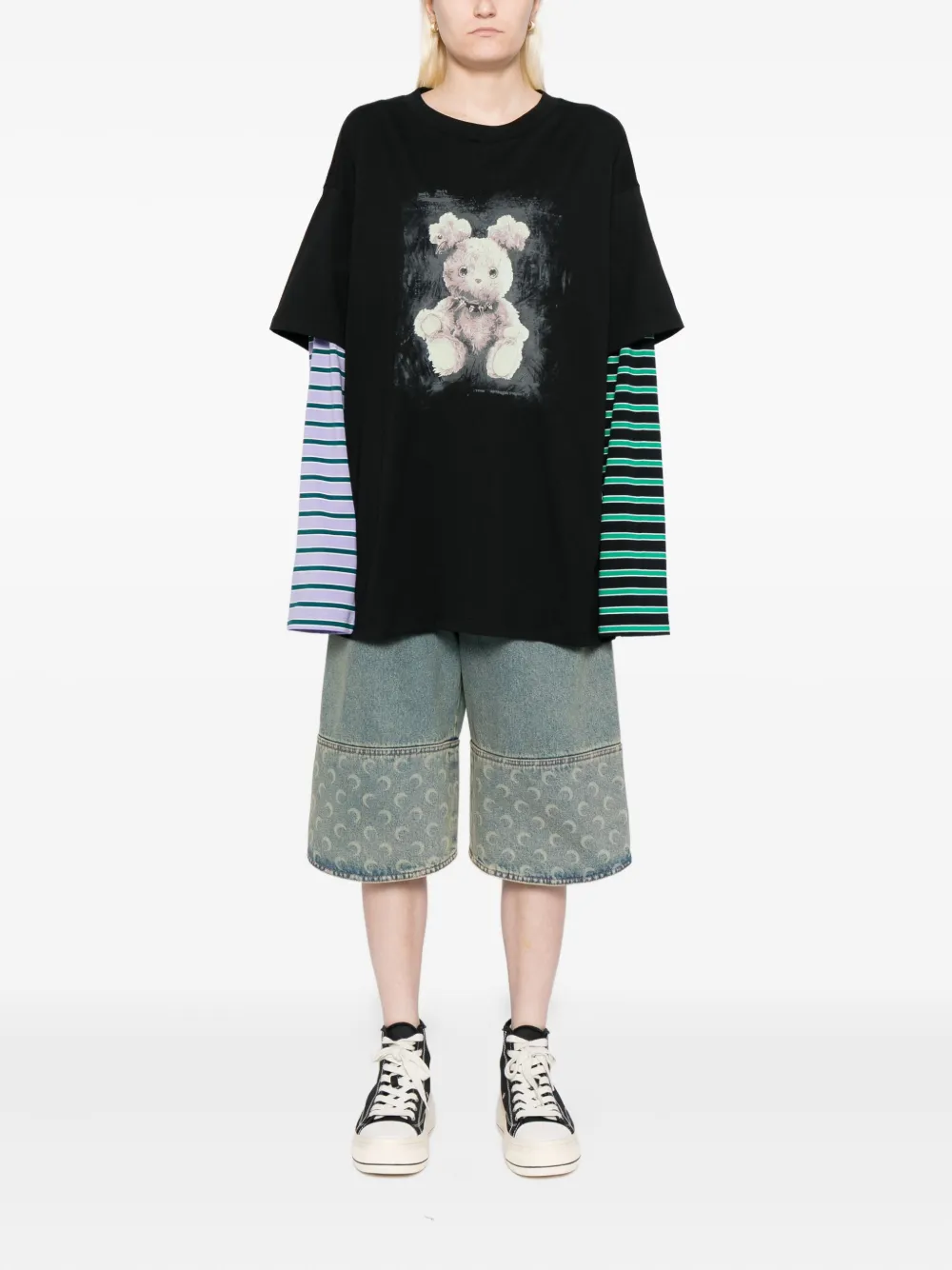 Mini Cream playera con estampado gráfico | Playeras y jerséis | Image 2