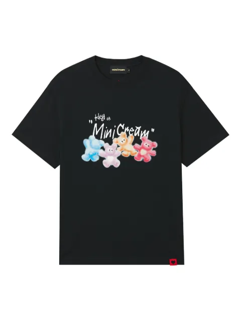 Mini Cream playera de algodón