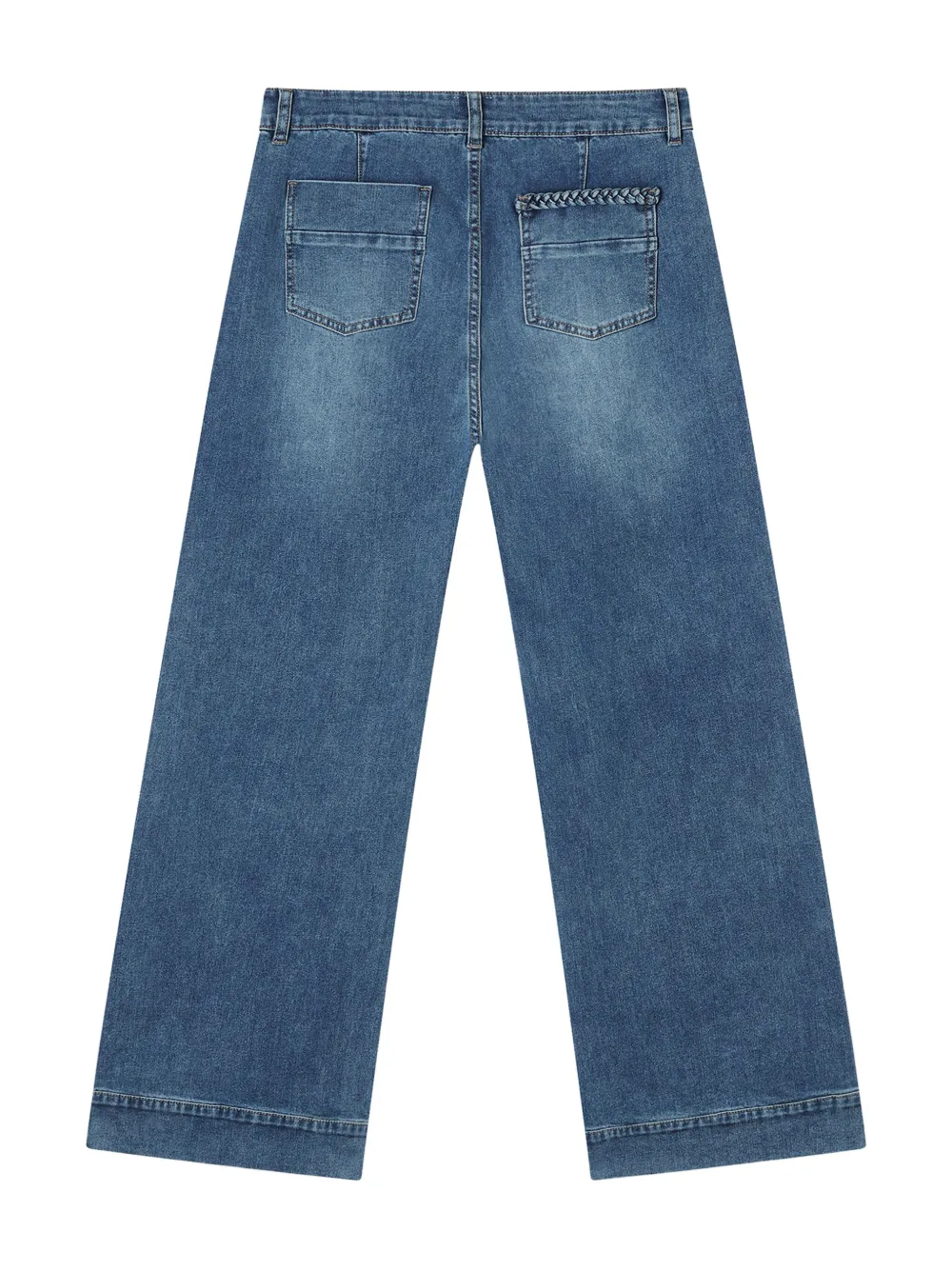 b+ab braided-detail jeans | Wide-Leg Jeans | Image 2
