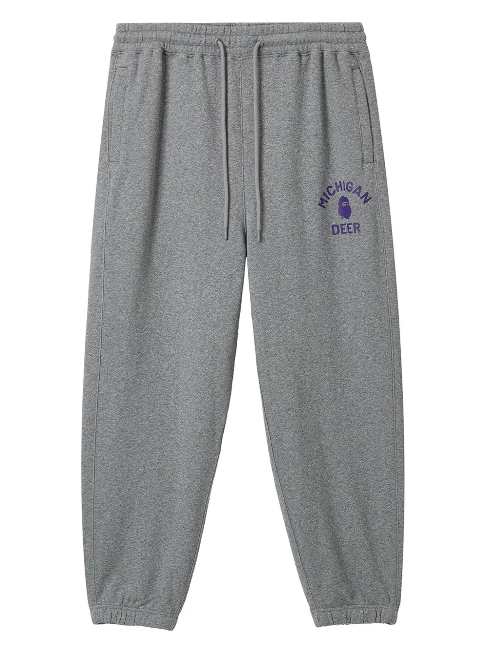 FINGERCROXX logo-print cotton track pants | Grey | Image 1