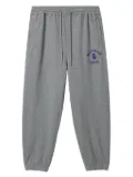 FINGERCROXX logo-print cotton track pants - Grey
