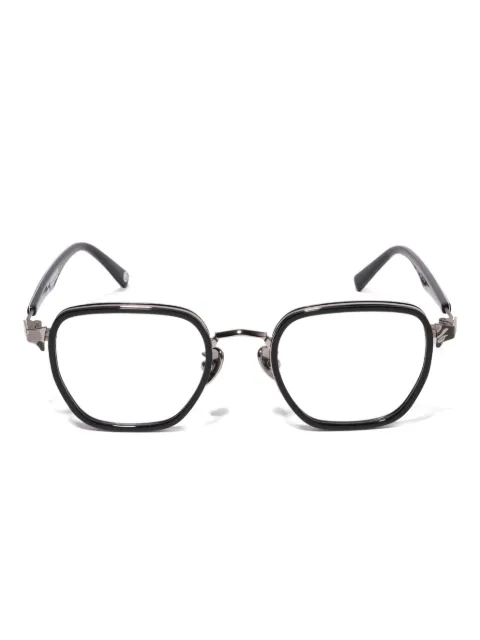 A BATHING APE® shark-pattern round frames