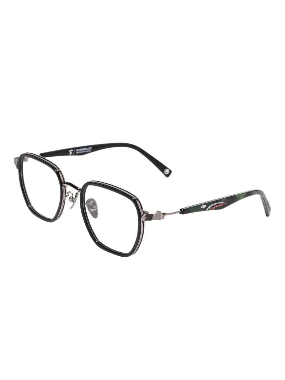 A BATHING APE® shark-pattern round frames | Image 2