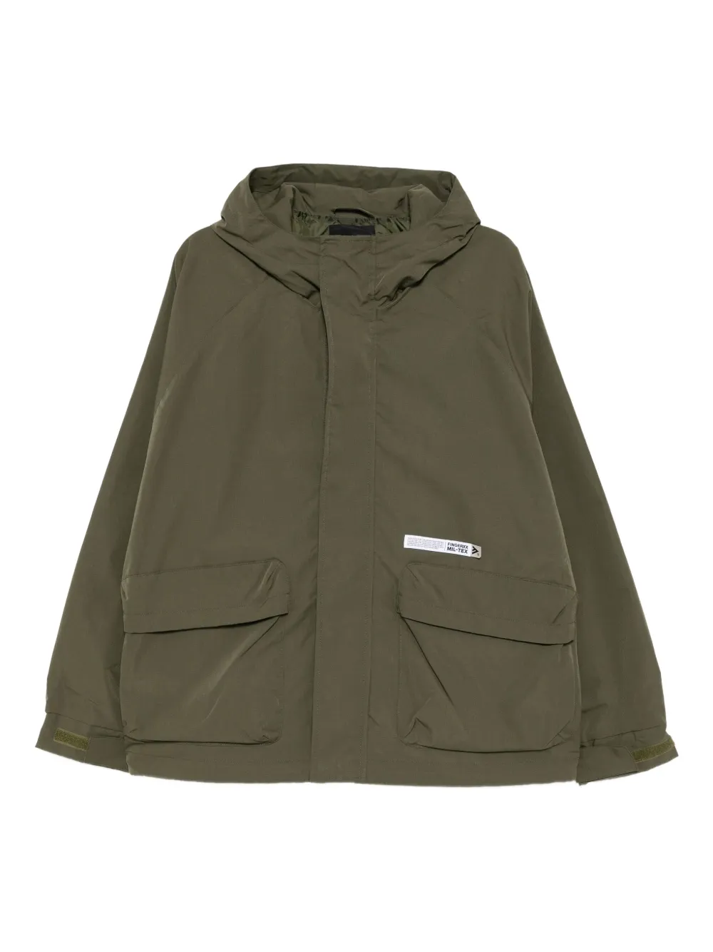 FINGERCROXX slogan-print jacket | Green | Image 1
