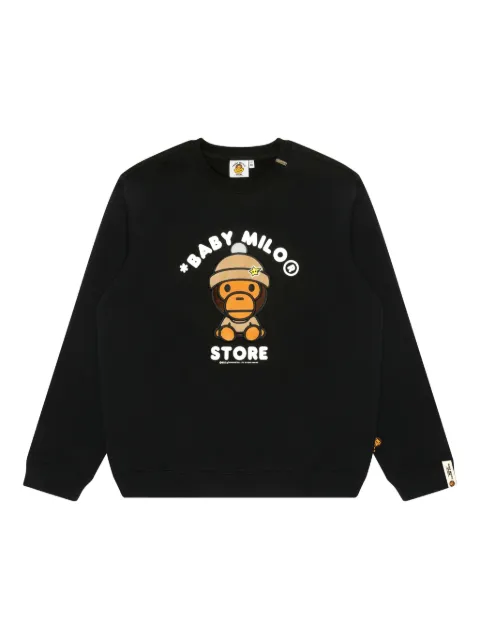 *BABY MILO® STORE BY *A BATHING APE® embroidered crew-neck sweatshirt