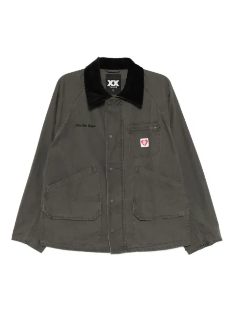 FINGERCROXX slogan-embroidered jacket