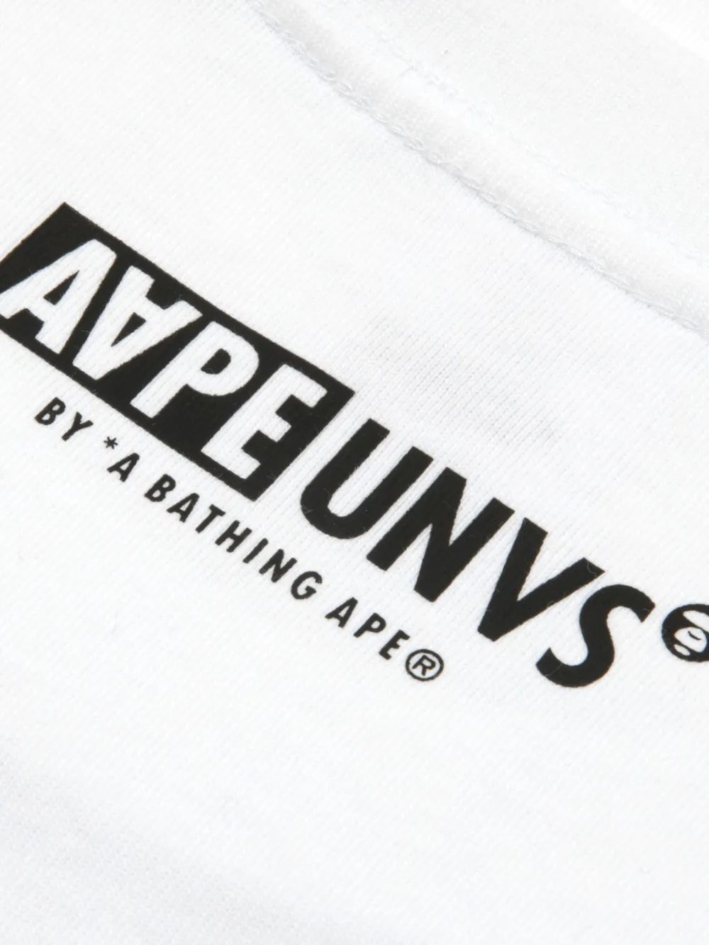 AAPE BY *A BATHING APE Sweater met ronde hals Wit