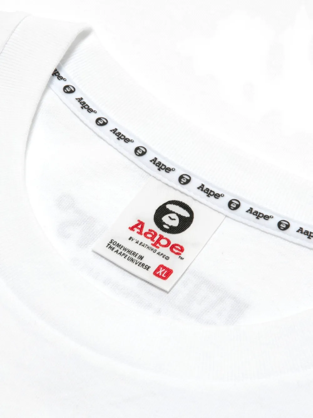 AAPE BY *A BATHING APE Sweater met ronde hals Wit