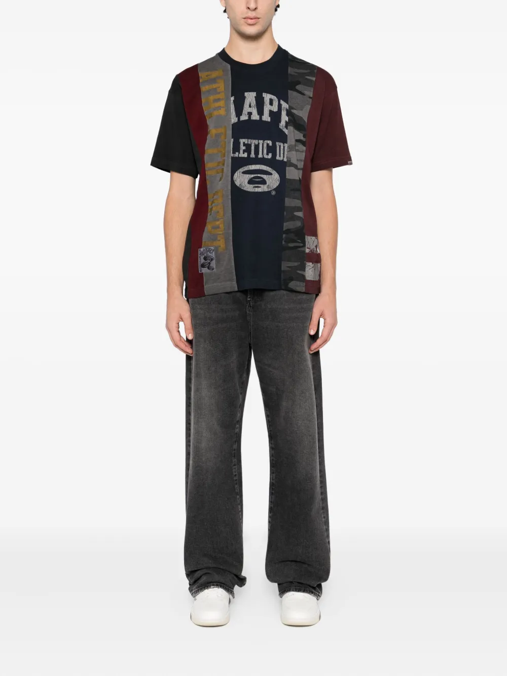 AAPE BY *A BATHING APE T-shirt met logoprint - Rood