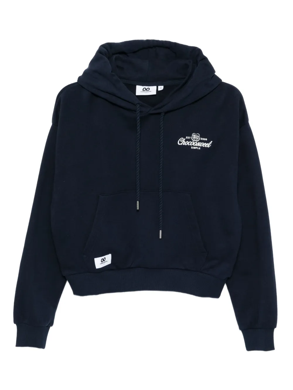 CHOCOOLATE logo-embroidered hoodie | Blue | Image 1