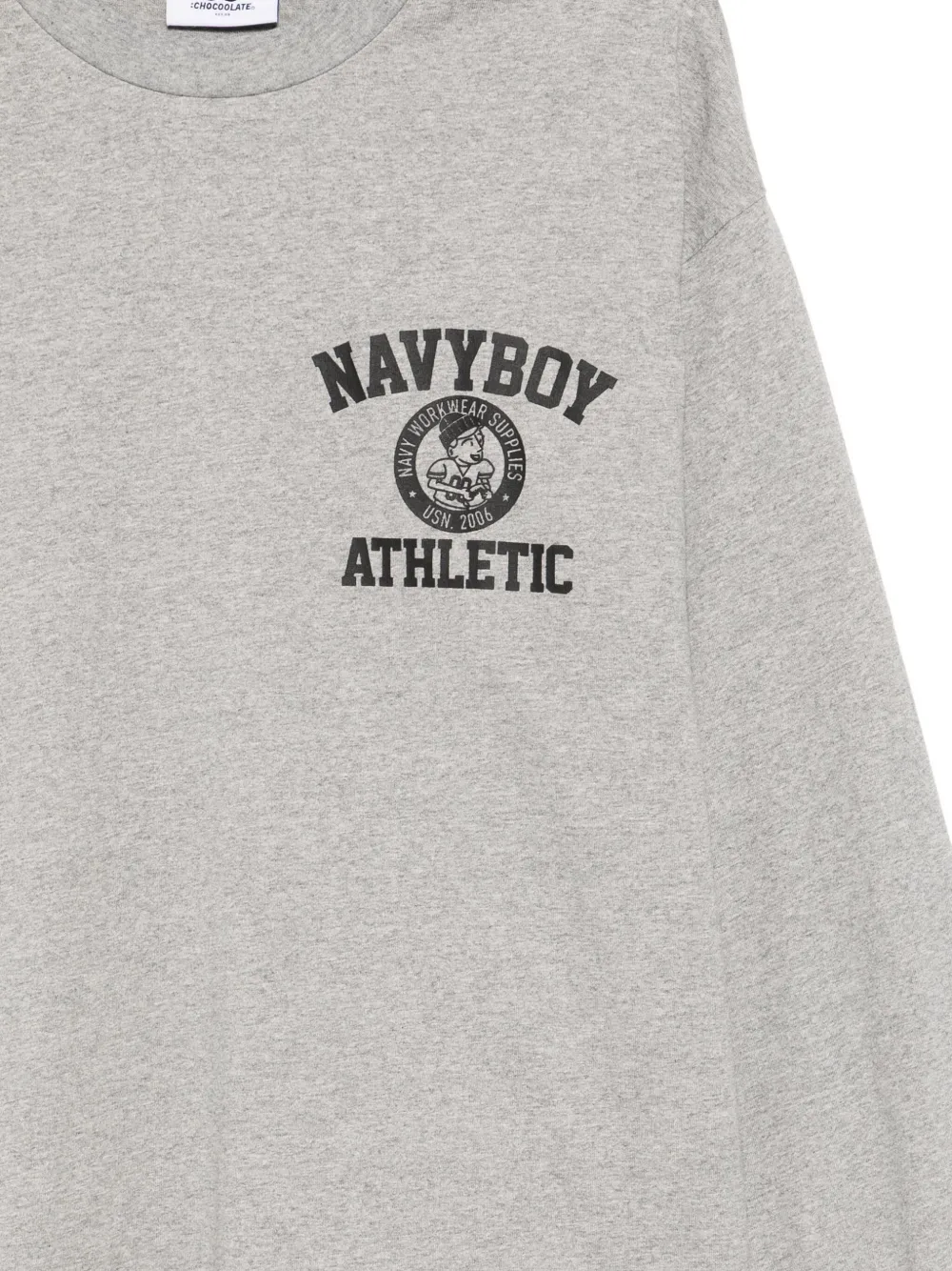 CHOCOOLATE T-shirt met grafische print Grijs