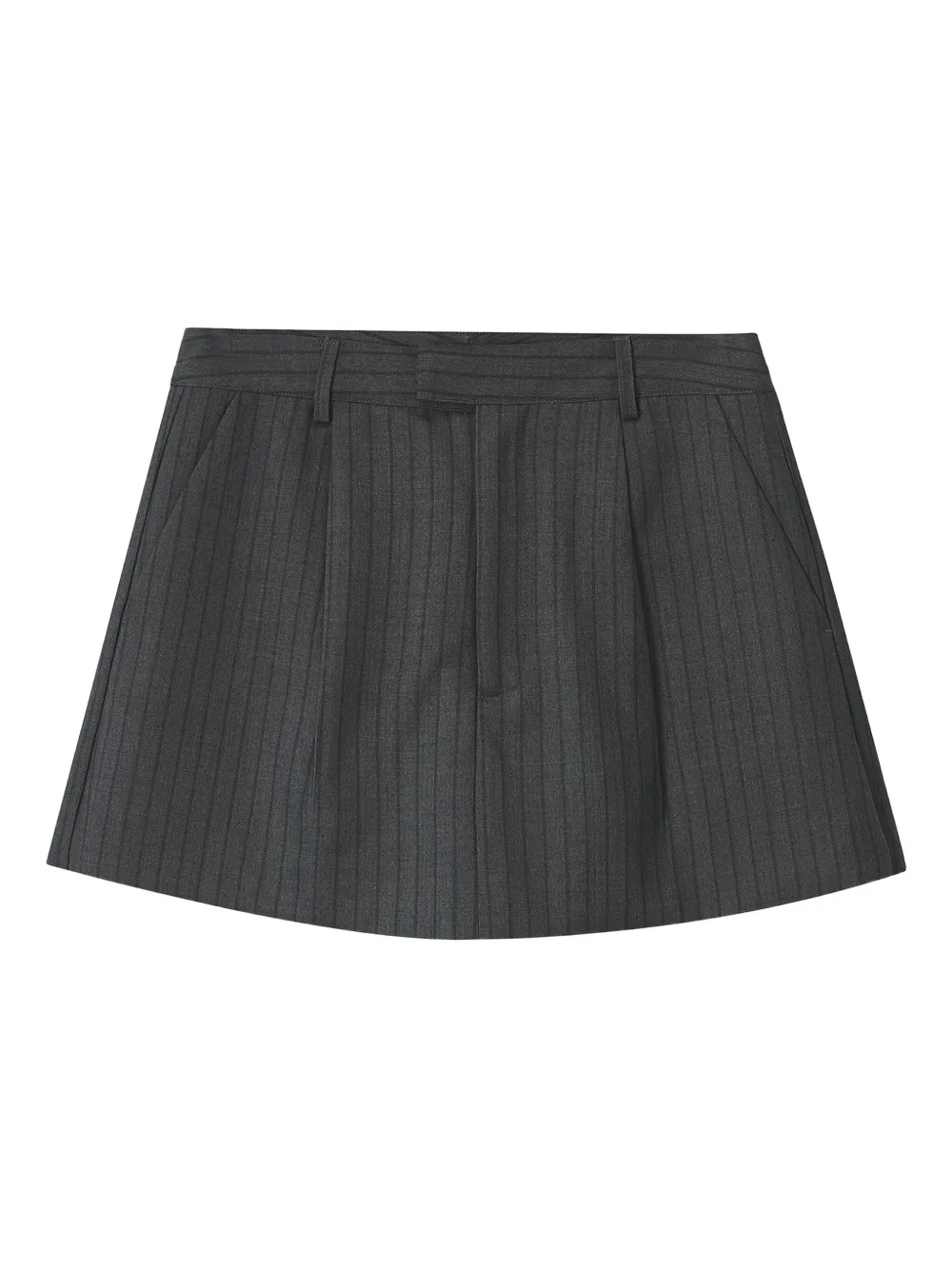 B+ab Stripe-pattern Shorts In Gray