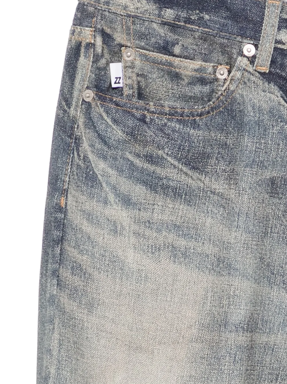 Izzue Logo-patched Jeans In Multi