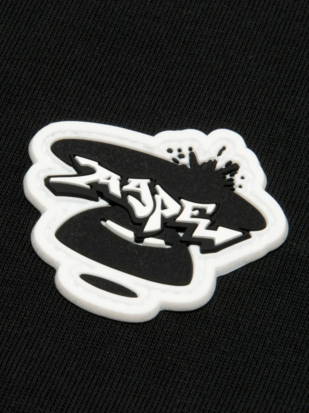 AAPE BY *A BATHING APE Katoenen T-shirt met camouflagedetail Zwart