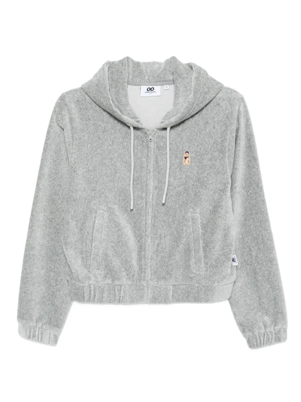 CHOCOOLATE logo-patch hoodie | Grey | Image 1